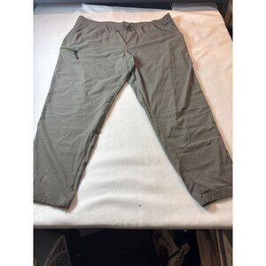 Rei Coop Mens Olive Green Elastic Waist Lightweight Pants xxl